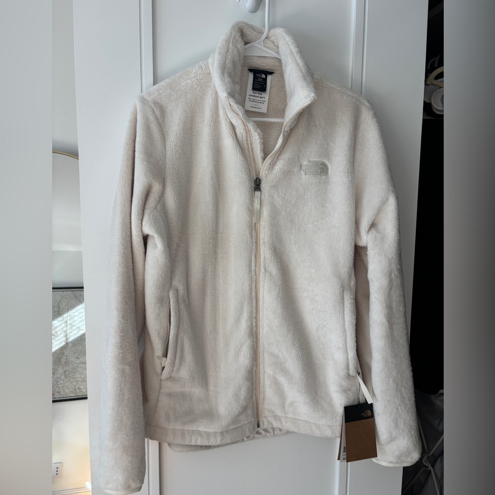 NWT The North Face Off-White Fleece Jacket Osito Cream M Fluffy
